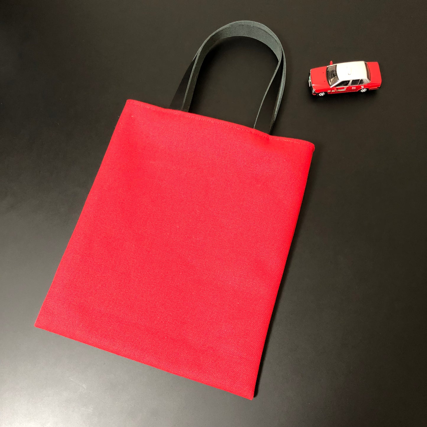 的士bag持ち手革 赤 Yukari