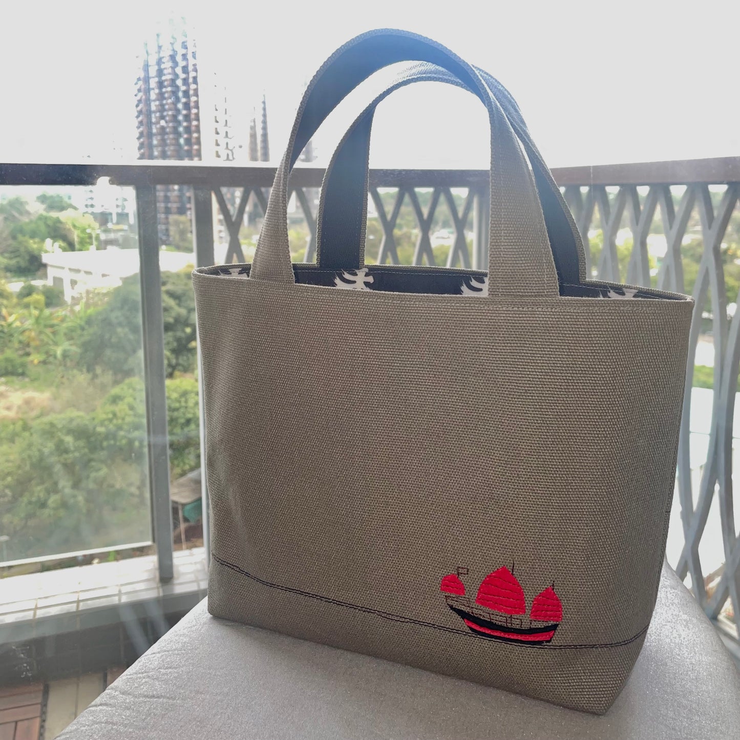 香港夜景bag グレー Nami