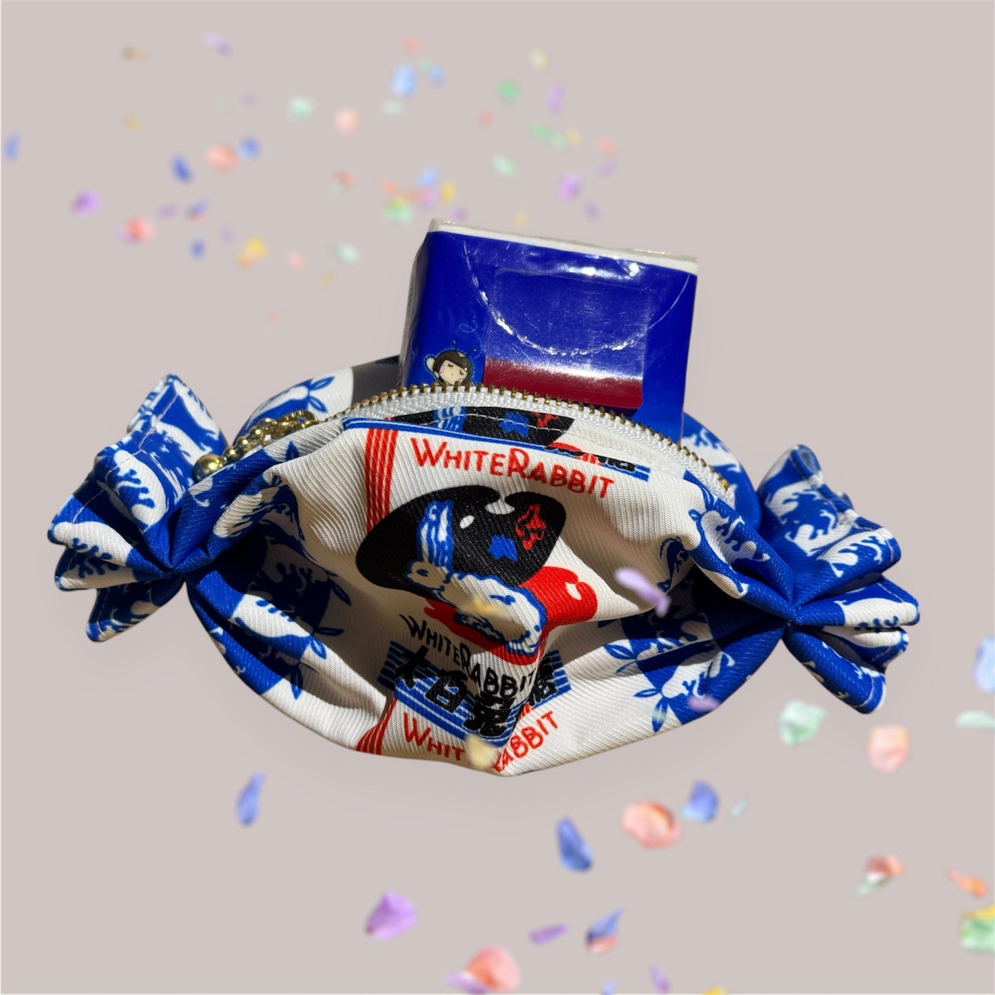 ☆NEW☆大白兔奶糖柄キャンディ型ポーチ　By Etsuyo